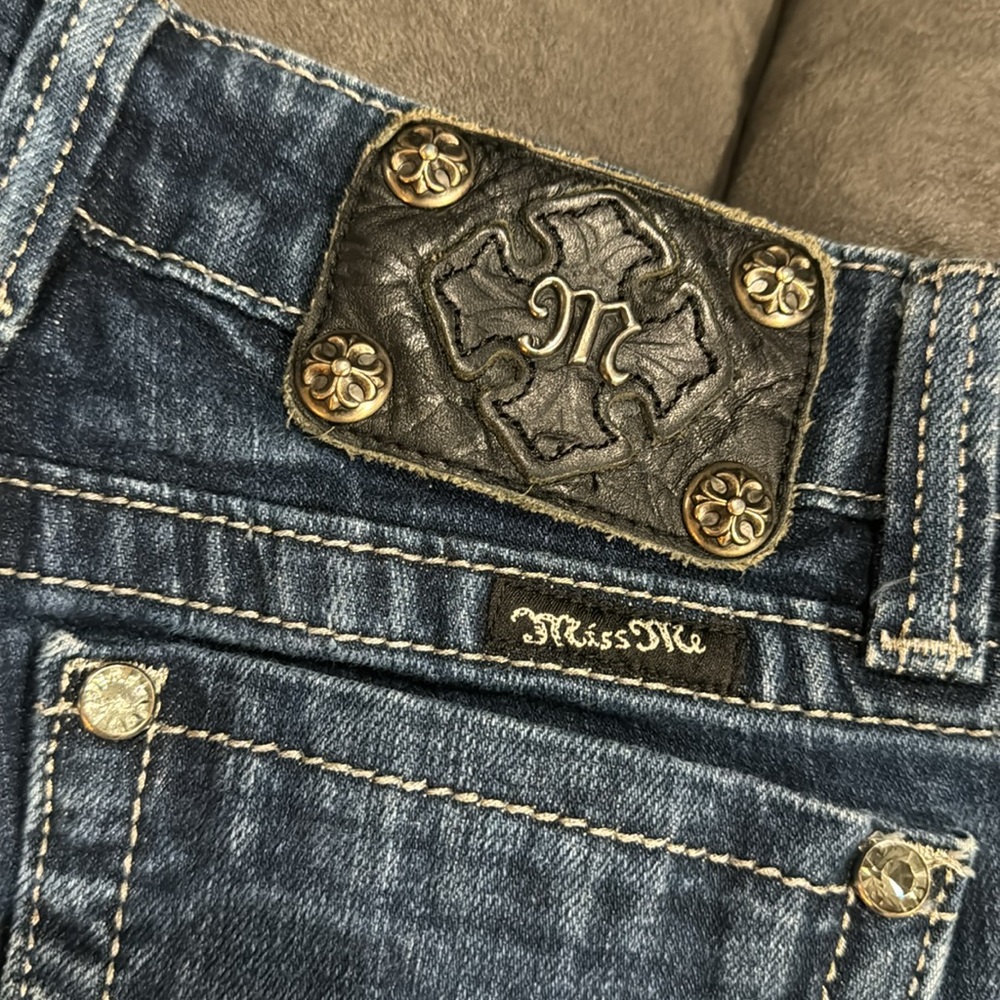 Miss me denim cutoff shorts size 25 - Picture 5 of 6